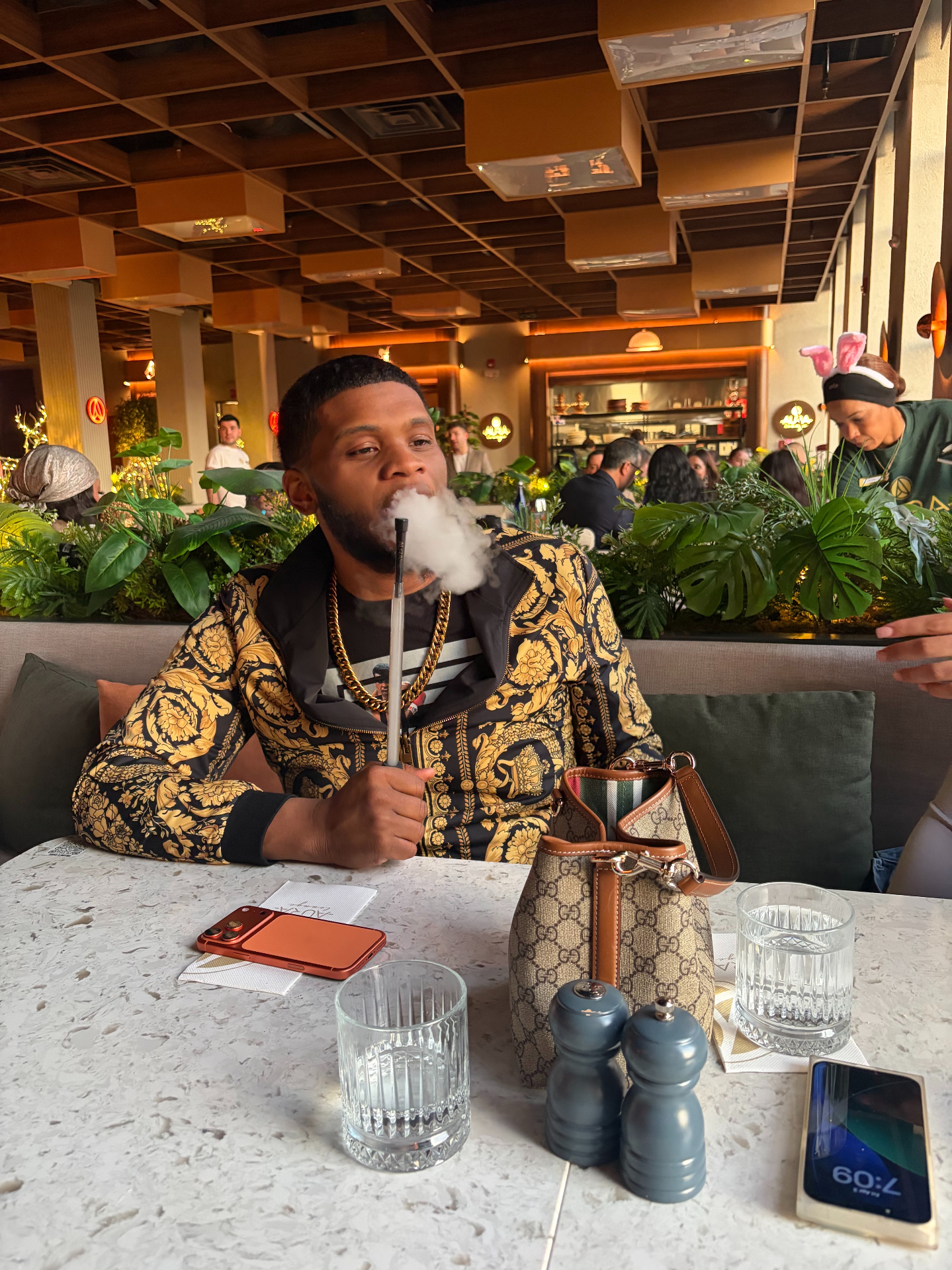 Anthony at the Heroes Hookah lounge