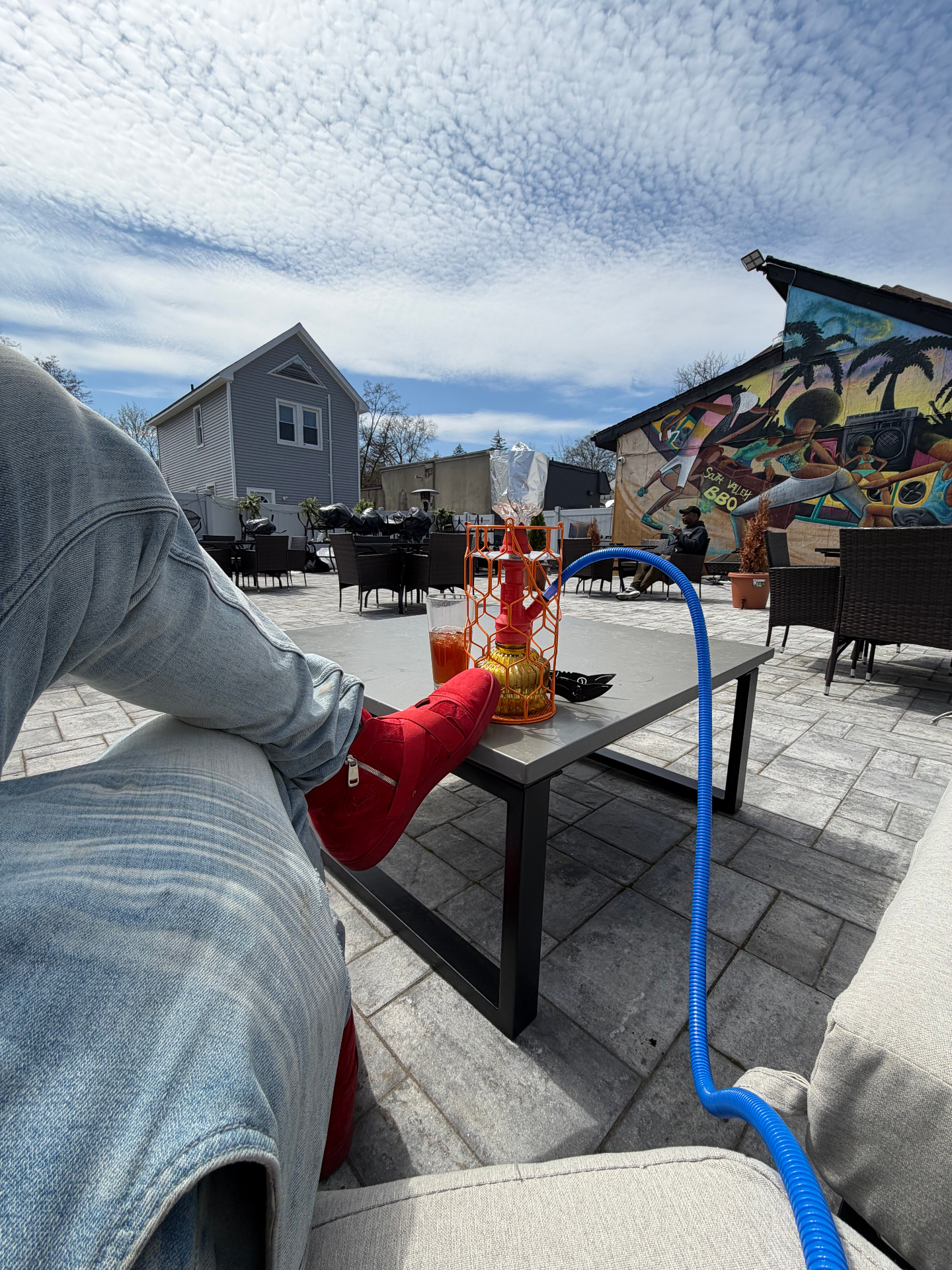 Heroes Hookah outdoor patio lounge in West Orange, NJ